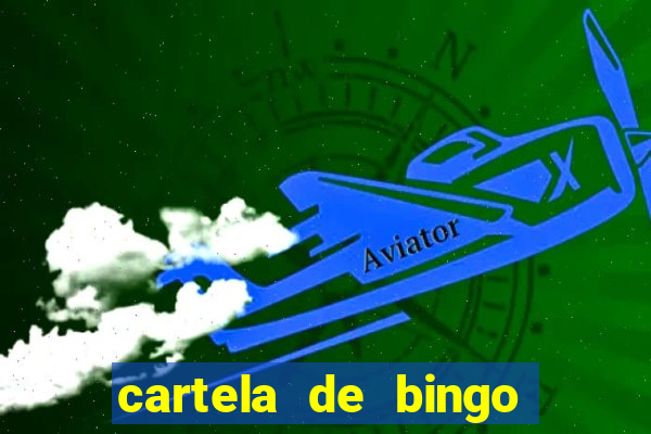 cartela de bingo cha de panela